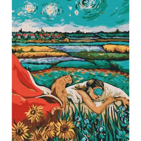 Картина за номерами "Зоряна Одрі" Brushme BS51588 40х50 см