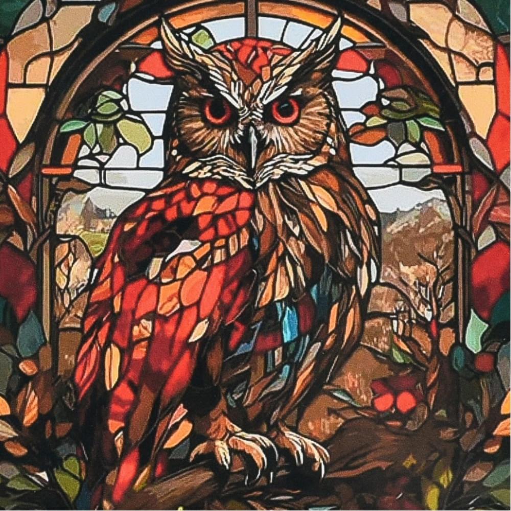 Алмазна мозаїка "Погляд мудрості" DEEX16297 не повна викладка 30х30 см