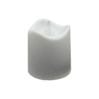 Декоративна свічка LED з полум'ям 12-67C(White) 4 см, білий