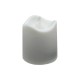 Декоративна свічка LED з полум'ям 12-67C(White) 4 см, білий
