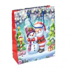 Пакет подарунковий "Новий Рік" 2576-1-3 розмір 18х21,5х8 см