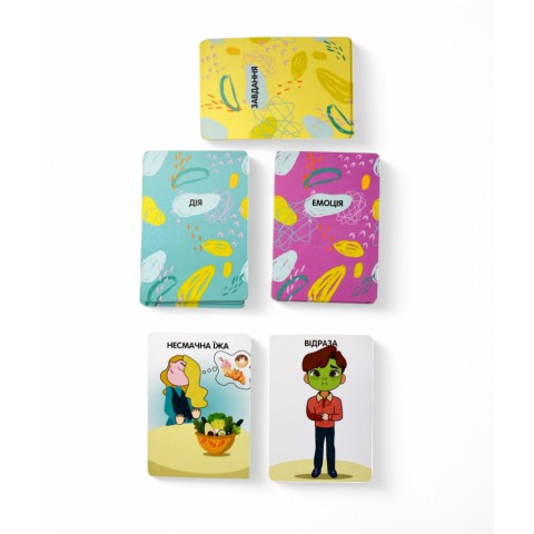Настільна гра "Емоції" 2262-UM 37 карток, 7 варіантів гри