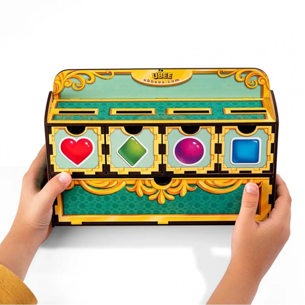 Дерев'яна настільна гра "Фігури" Ubumblebees (ПСД072) PSD072 сортер-комодик