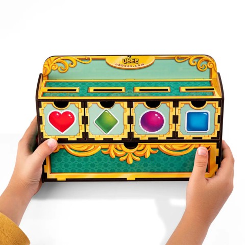 Дерев'яна настільна гра "Фігури" Ubumblebees (ПСД072) PSD072 сортер-комодик