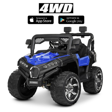 Електромобіль дитячий Джип M 4198EBLR-4 з музикою та світлом