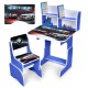 Дитяча Парта N 2071-7-4 синій зі стільчиком