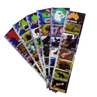 Набір закладок для книг ЗК-01, 6 шт Дикі тварини