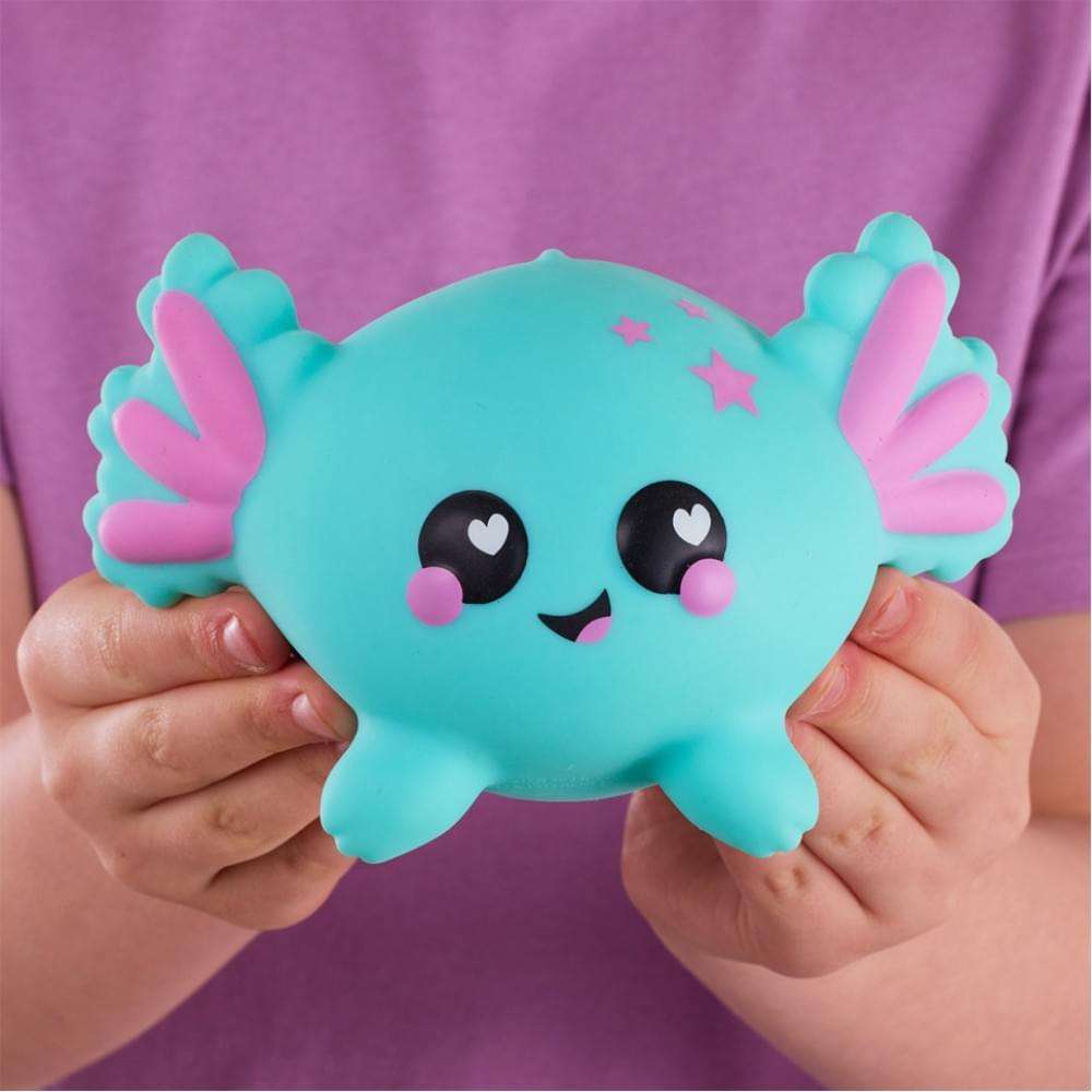 Колекційна іграшка-антистрес "Аксолотль Нудл" Smooshzees 08226 серії Luvzees