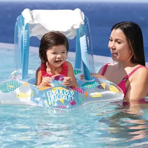 Дитячий надувний пліт Зірочка 56573(Blue) розмір 81 x 79 см