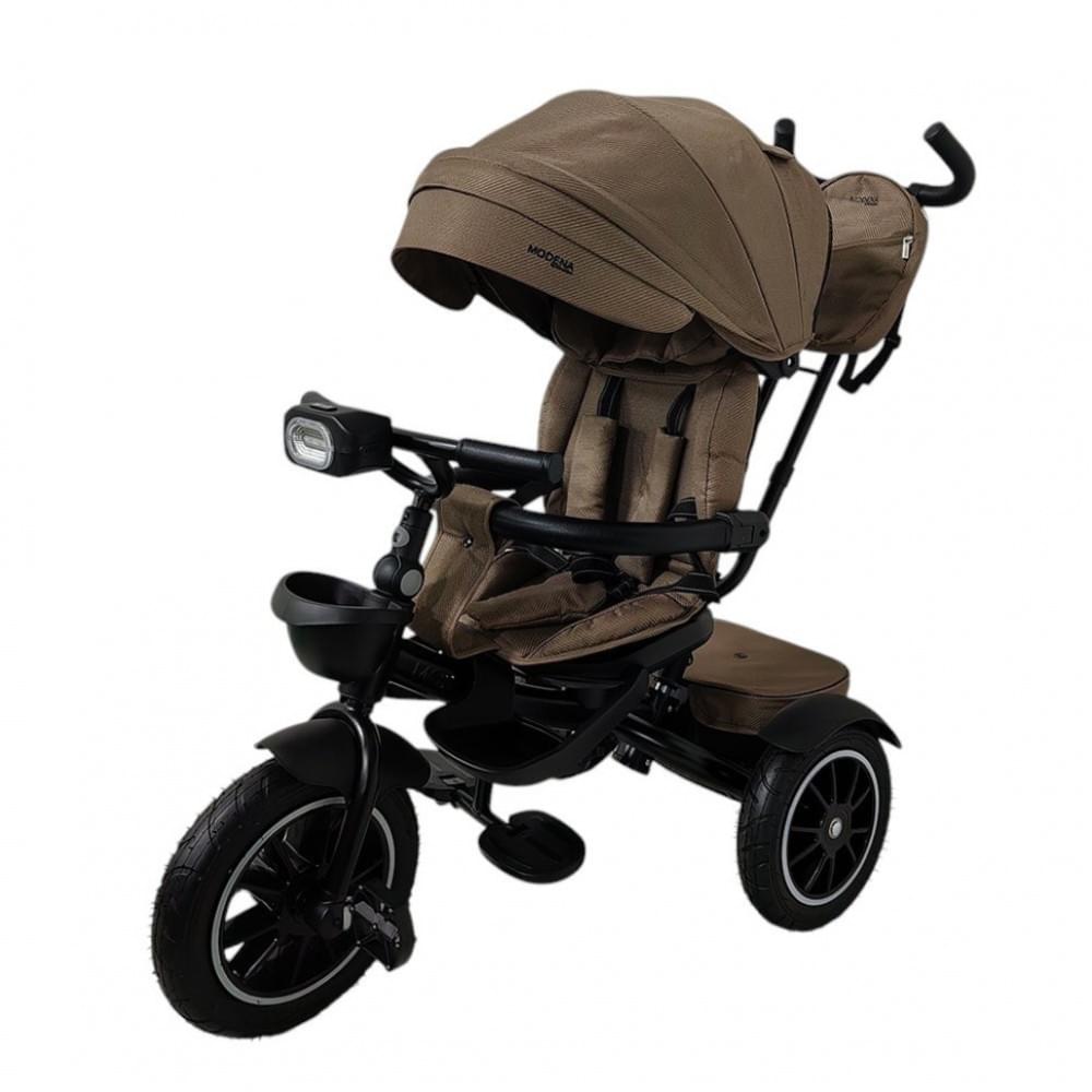 Дитячий триколісний велосипед MODENA ME 1193 Beige Praline, з батьківською ручкою