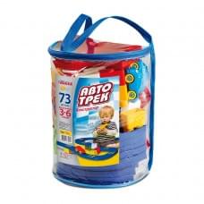 Конструктор дитячий "Автотрек” 70699, 73 деталі, рюкзак