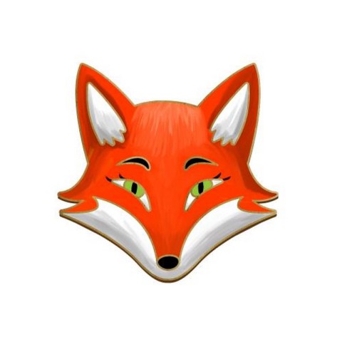 Заготовка брошки для розфарбовування "Лисиця" FDZB-095