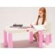 Дитячий стіл з накладкою для гри у аерохокей 04580/12 рожевий