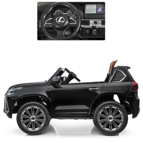 Дитячий електромобіль Машина Bambi M 3906(MP4)EBLR-2 Lexus Чорний