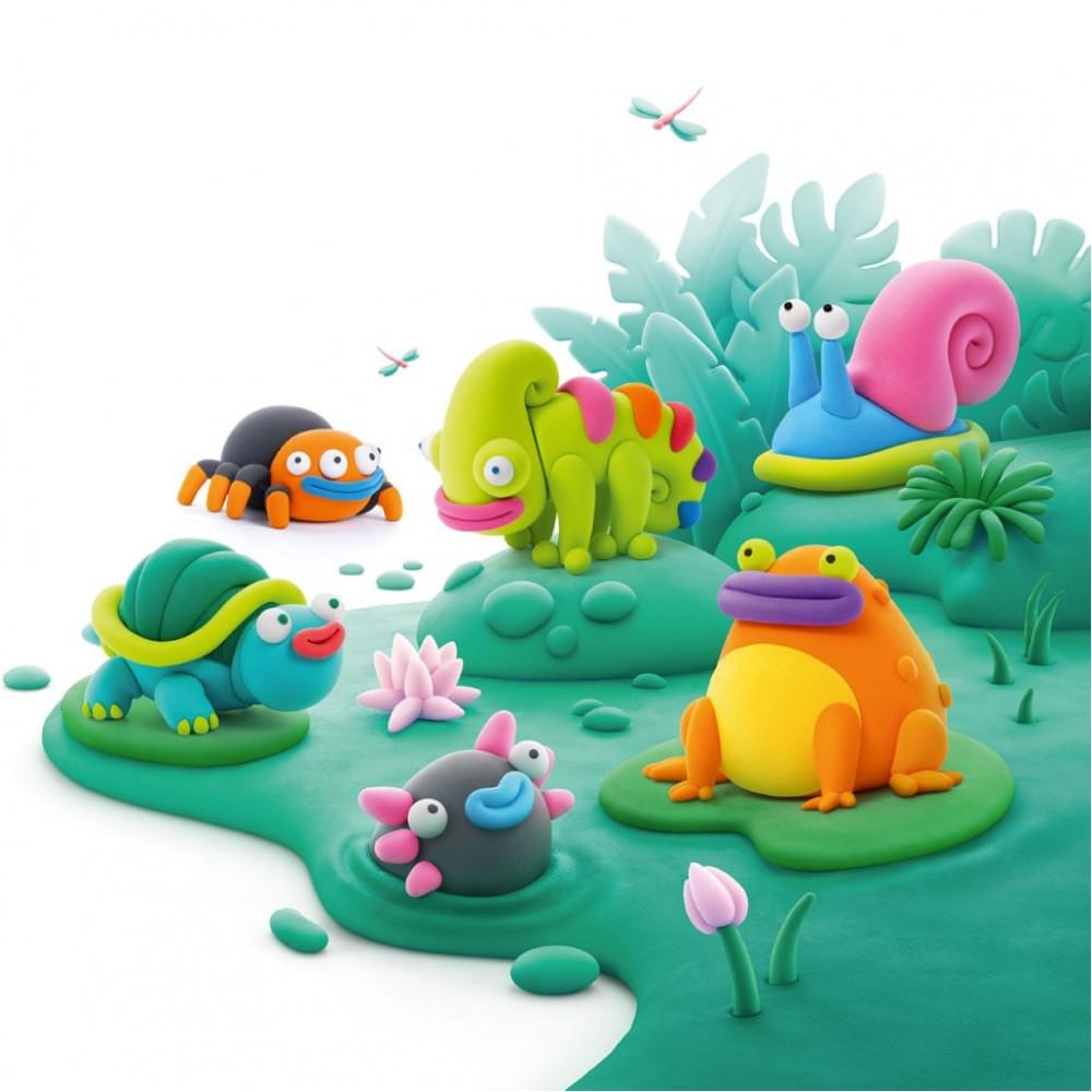 Меганабір самозатвердіючого пластиліну Екзотичні тварини ЛІПАКА 15025-UA01