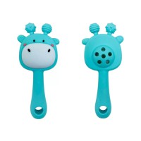 Силіконовий прорізувач-брязкальце "Жираф" MGZ-0428(Turqouise)