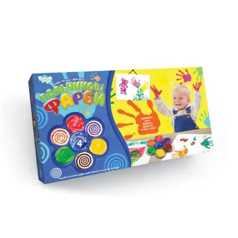 Детские пальчиковые краски Моя перша творчість 6785DT, 4 цвета