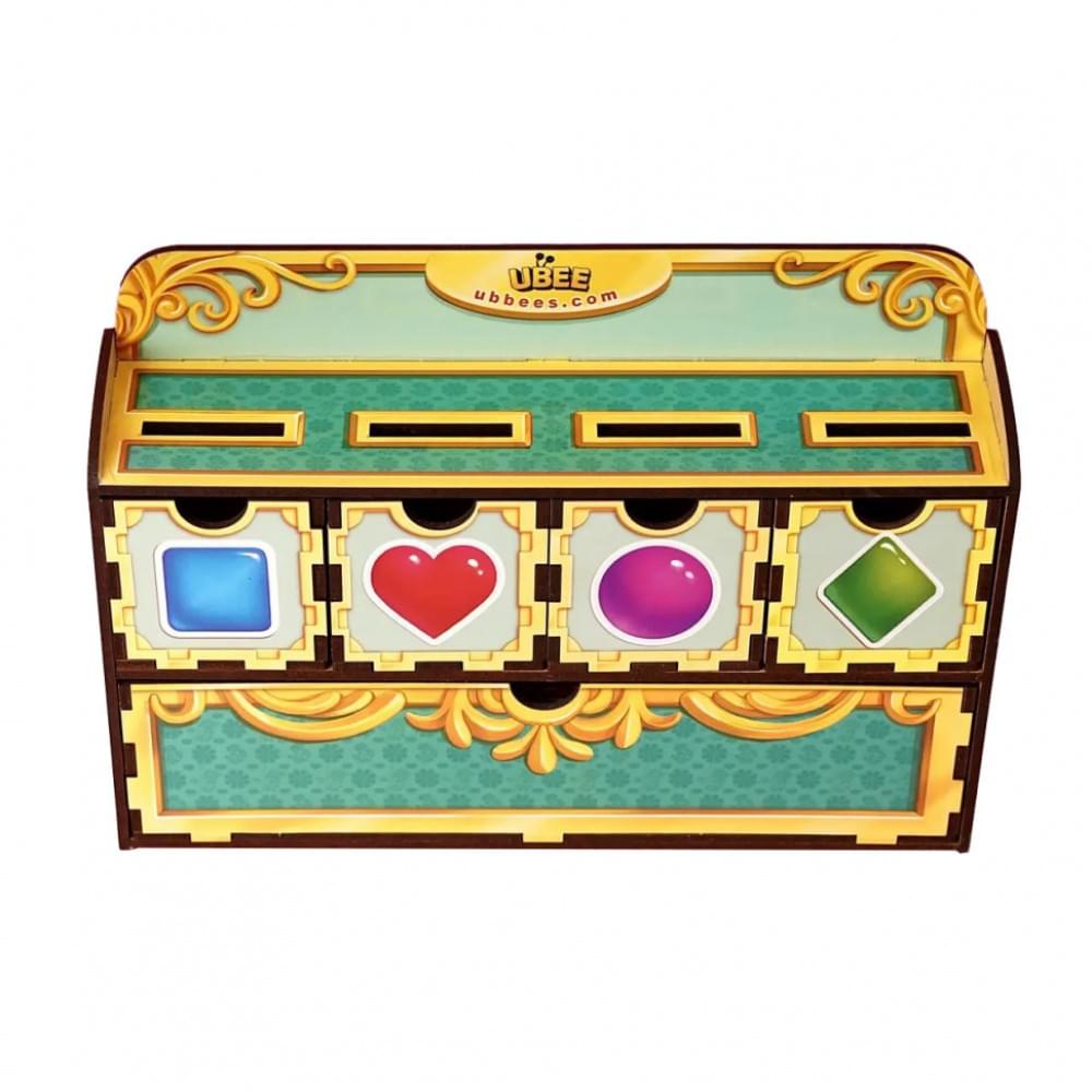 Дерев'яна настільна гра "Фігури" Ubumblebees (ПСД072) PSD072 сортер-комодик
