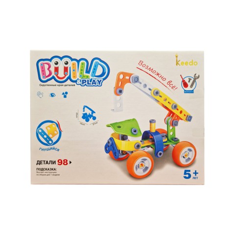 Конструктор Build&Play "Автокран" HANYE J-7702, 98 елементів