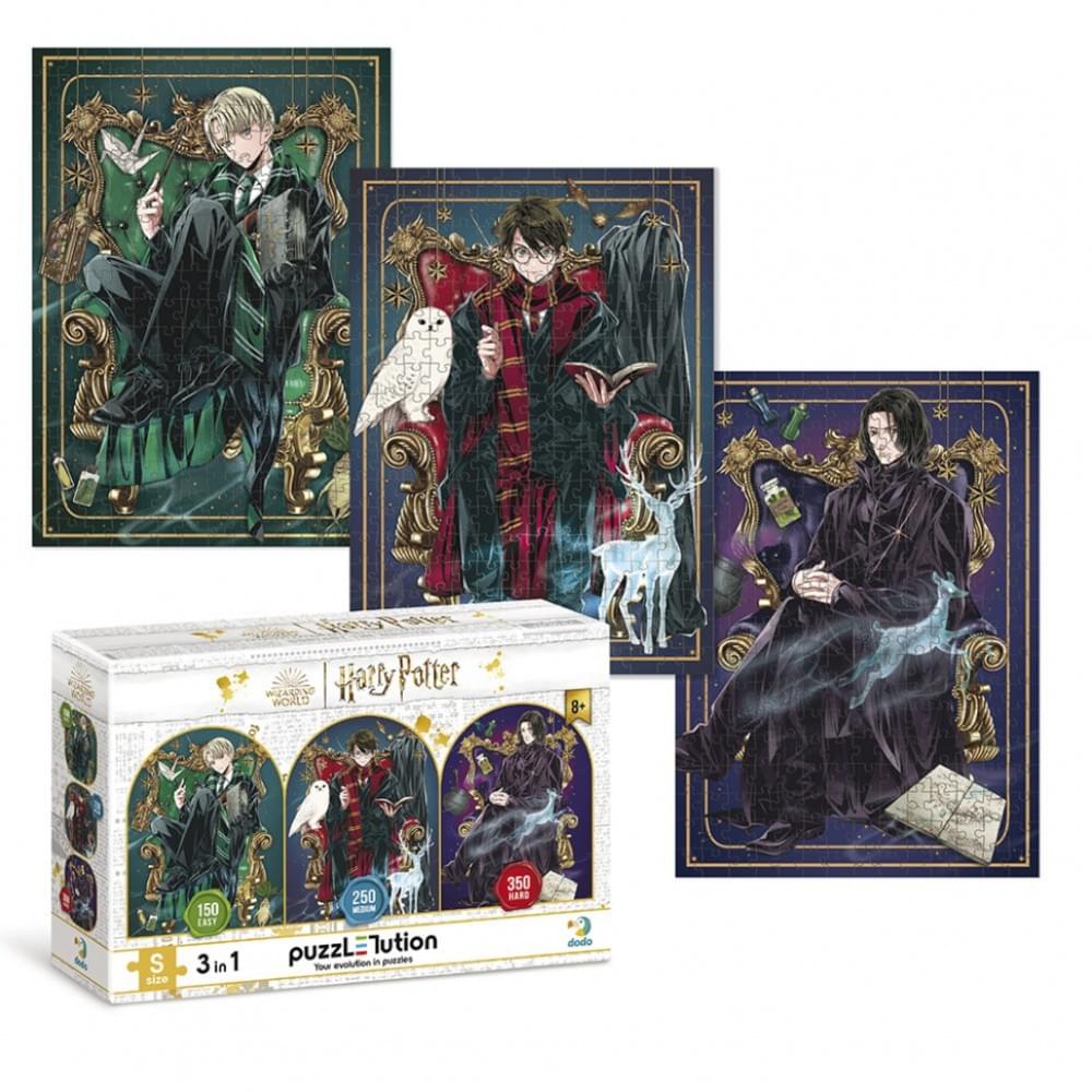 Дитячий пазл 3 в 1 "Династія чарівників" DoDo Toys 200575 набір 4 в 1