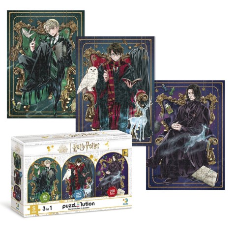 Дитячий пазл 3 в 1 "Династія чарівників" DoDo Toys 200575 набір 4 в 1