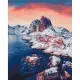 Картина за номерами "Світанок на Лофотенських островах" BS52770, 40х50 см