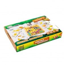 Дерев’яна іграшка монтессорі "Абетка лабіринт" Puz-72859, 25 карт 35 букв