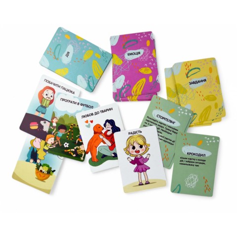 Настільна гра "Емоції" 2262-UM 37 карток, 7 варіантів гри