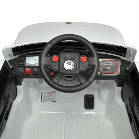 Дитячий електромобіль Джип M 4837EBLR-1 білий до 40 кг