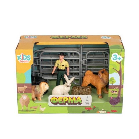 Дитячий іграшковий набір "Ферма" Q9899-X13_3 собака, кішка, кролики