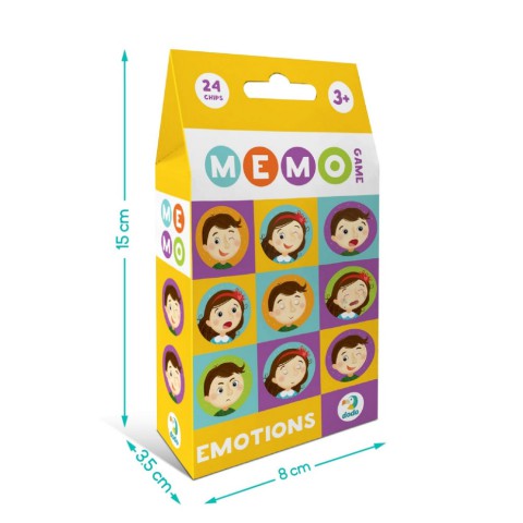 Настільна гра-мемо "Емоції" 301240, 24 фішки із зображенням