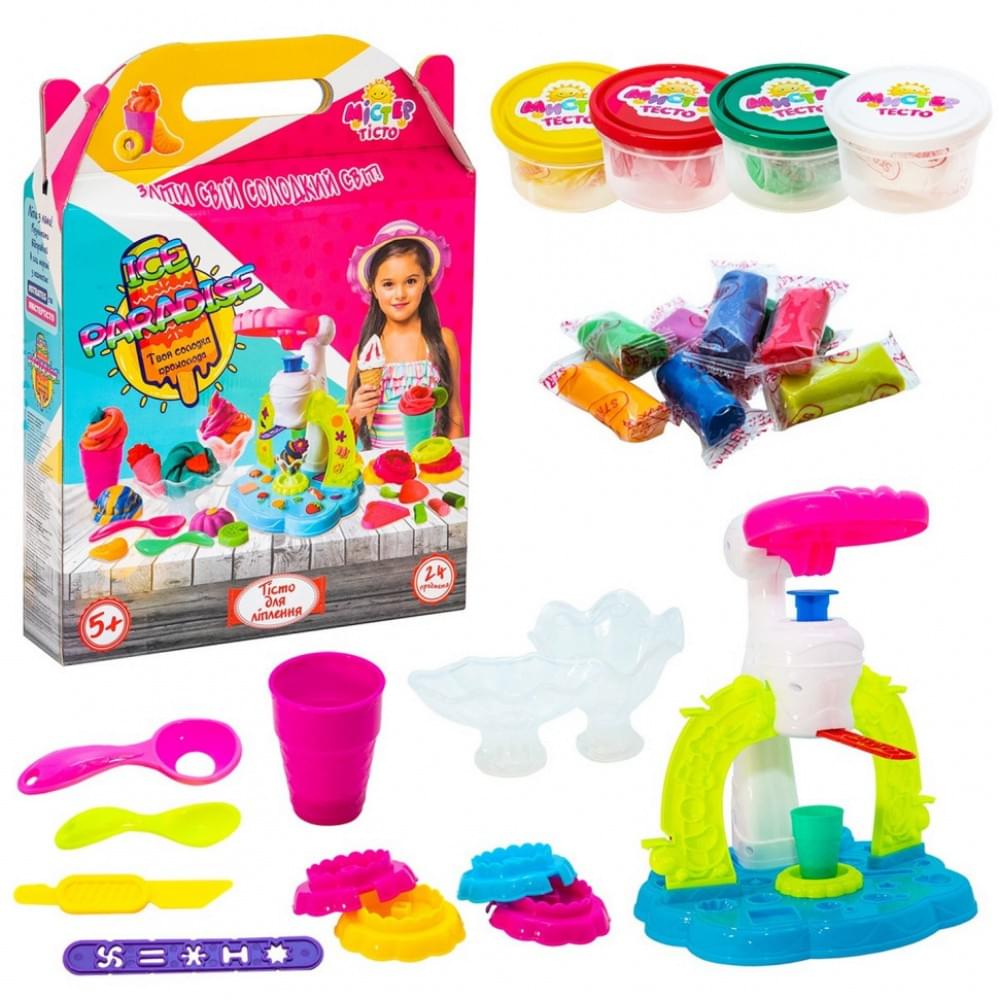 Дитячий набір для творчості "Містер тісто - Ice paradise" 71502, 24 предмети