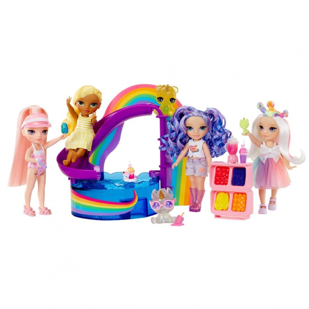 Дитячий ігровий набір із лялькою серії "Littles" - Щасливе свято в басейні Rainbow High 522249
