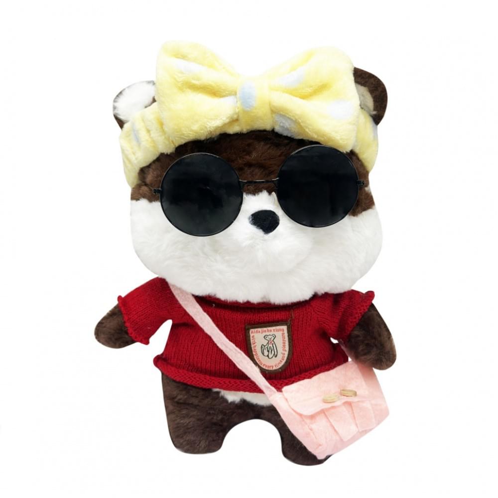 М'яка іграшка "Песик" K0201(Brown) одяг в асортименті, 30 см