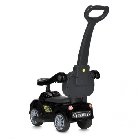 Дитяча каталка-толокар M 5728L-2 чорний, з батьківською ручкою