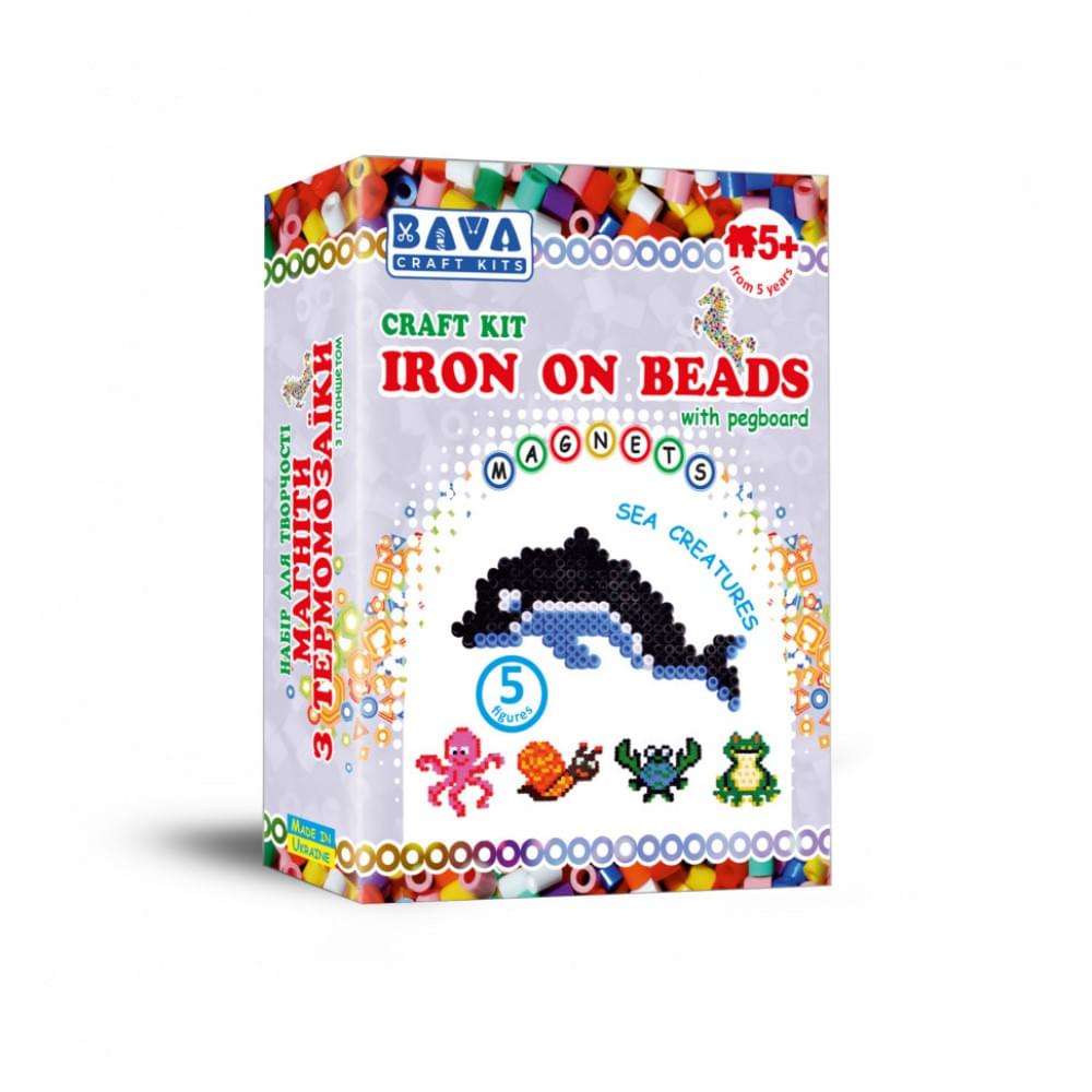 Дитячий набір для творчості. Магніти з термомозаїки "Морські" TM-003, 5 фігур