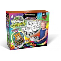 Комплект креативного творчості My Color BagPack CBP-01 рюкзак-розмальовка Котик