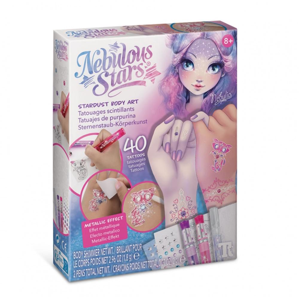 Набір для творчості Боді-арт: Зіркове сяйво Nebulous Stars 11012, 40 татуювань