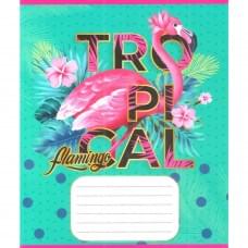 Зошит учнівський "Рожевий фламінго" 012-500059K-1 в клітинку, 12 аркушів (959050)