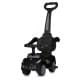 Дитяча каталка-толокар M 5728L-2 чорний, з батьківською ручкою