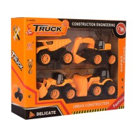 Дитячий набір будівельної техніки "Truck" 2022-79 в наборі 4 штуки