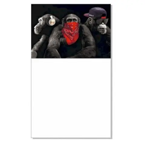 Блокнот з магнітом на холодильник Monkey КТ01032302, 30 аркушів