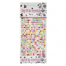 Наклейки декоративні "Стрази" F55 на планшеті 440 шт