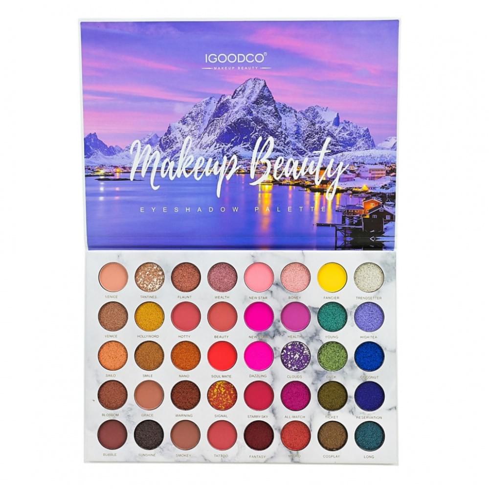 Дитяча палетка тіней для повік LK3750, 40 кольорів, з аплікатором