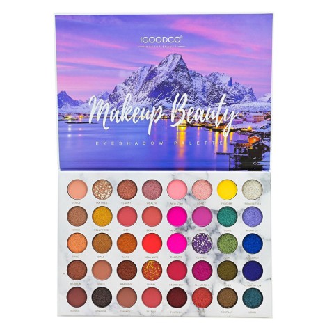 Дитяча палетка тіней для повік LK3750, 40 кольорів, з аплікатором