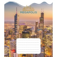 Зошит учнівський "Мегаполіс" 018-530230K-5 в клітинку, 18 аркушів