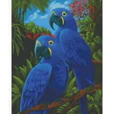 Картина за номерами. Art Craft Блакитні ари 40х50 см 11639-AC