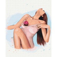 Картина за номерами "Ніжний дотик" © Alla Berezovska Brushme BS53456 40х50 см