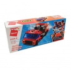 Дитячий Конструктор Qman 1416-1-6 транспорт, 88 дет Smoke Evacuation Truck