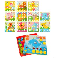 Дитяча розвиваюча мозаїка SK 0003, 35 фішок 0003A